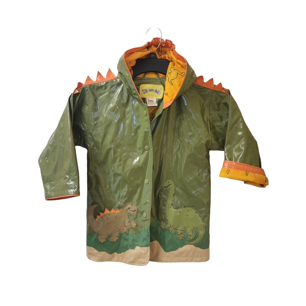 Kidorable Dinosaur Rain Jacket Coat Size 4/5